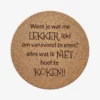 Pannenonderzetter - Lekker niet koken