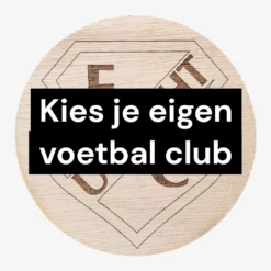 Onderzetter voetbal - club naar keuze (per stuk)