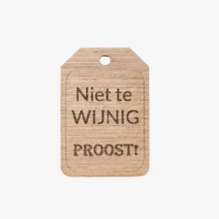 Wijnlabel - Niet te wijnig