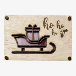 Kadokaart van hout  - Arrenslee