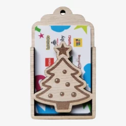 Kadokaart van hout - Kerstboom
