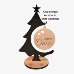 Persoonlijke kerstboom klein (22 cm)