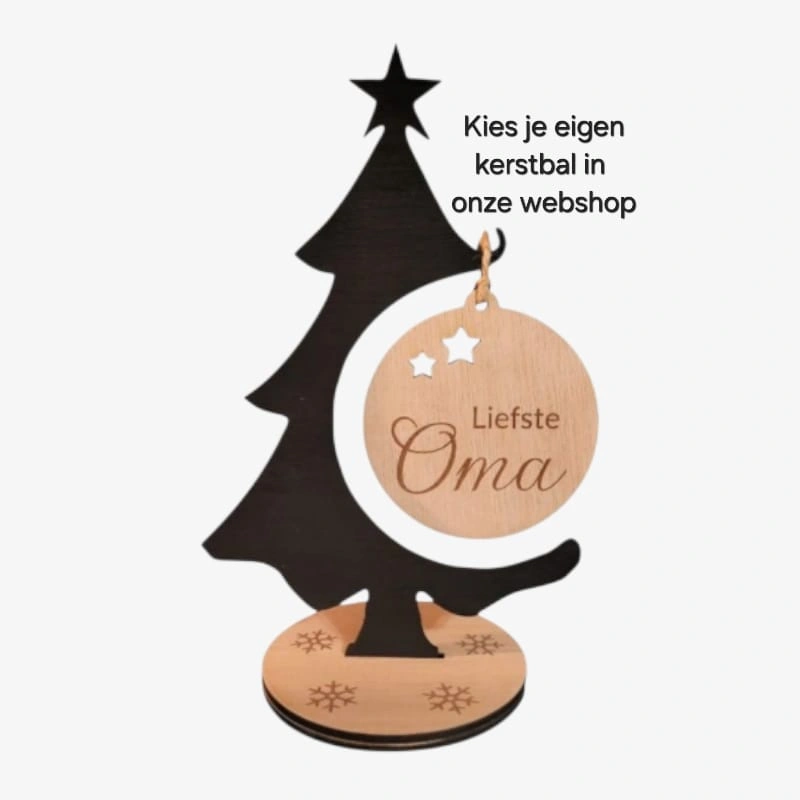 Persoonlijke kerstboom klein (22 cm)