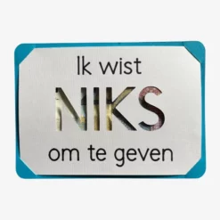Kadokaart - Ik wist niks om te geven