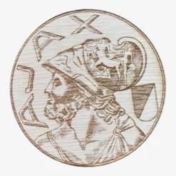 Onderzetter voetbal – Ajax logo (per stuk)