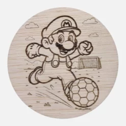 Gepersonaliseerde onderzetter - Mario voetbal