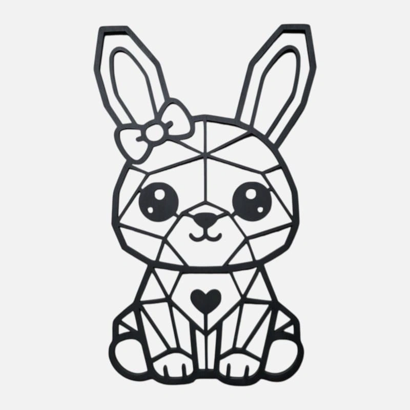 Geometrische dieren - Konijn